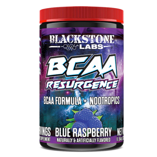 Blackstone Labs: Bcaa Resurgence Bcaa Formula+Nootropics Blue Raspberry 30 Servings