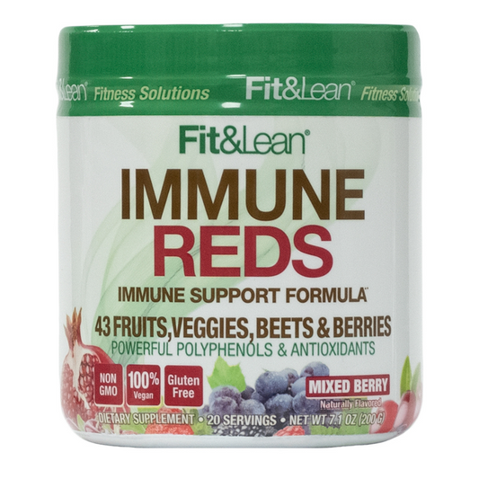 Fit&Lean: Immune Reds Immune Support Formula Mixed Berry 20 Servings