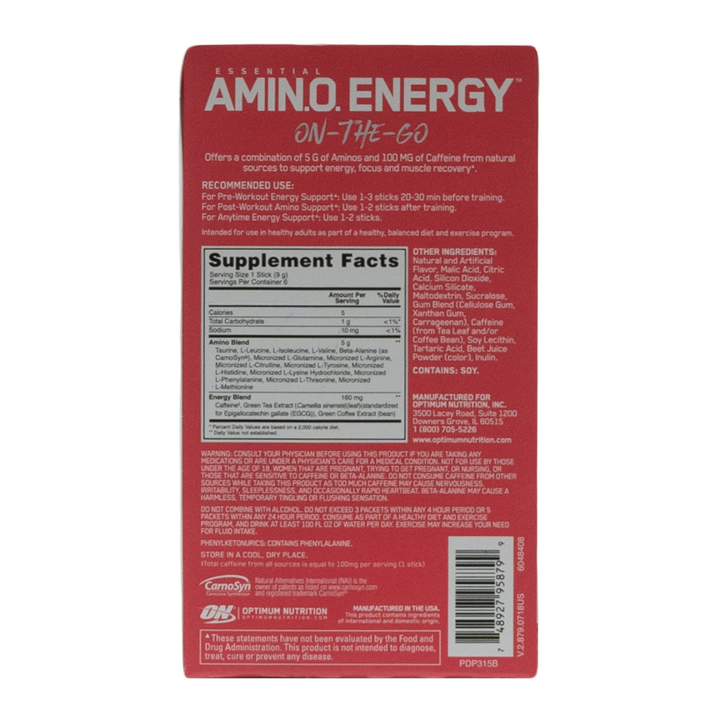 On: Essential Amin.O. Energy On-The-Go Watermelon 6 Servings