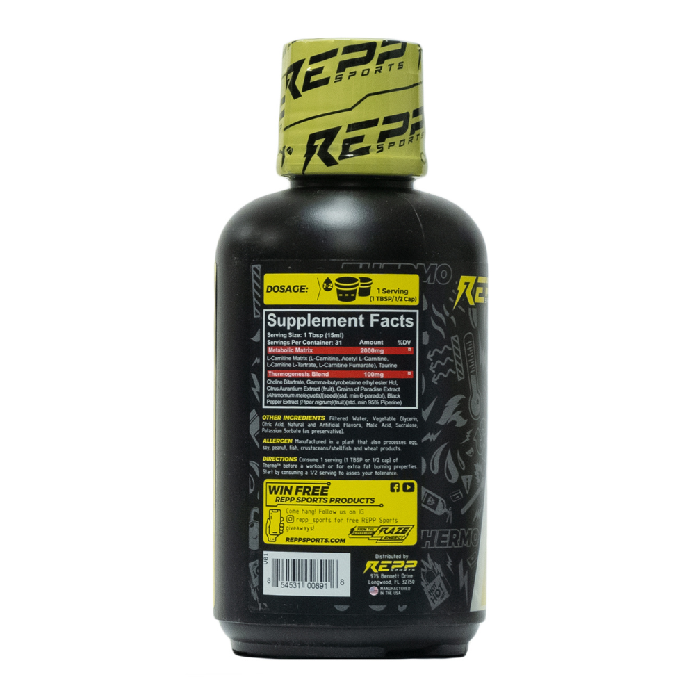 Repp Sports: L-Carnitine Thermo 2000 Sour Gummy Worms 31 Servings