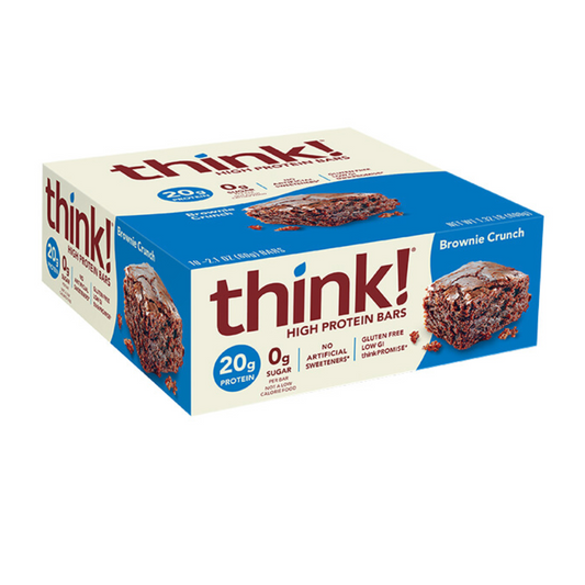 Think!: High Protein Bars Brownie Crunch 10 Servings
