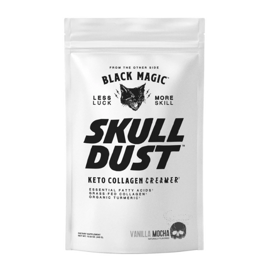 Black Magic: Skull Dust Keto Collagen Creamer Vanilla Mocha 20 Servings
