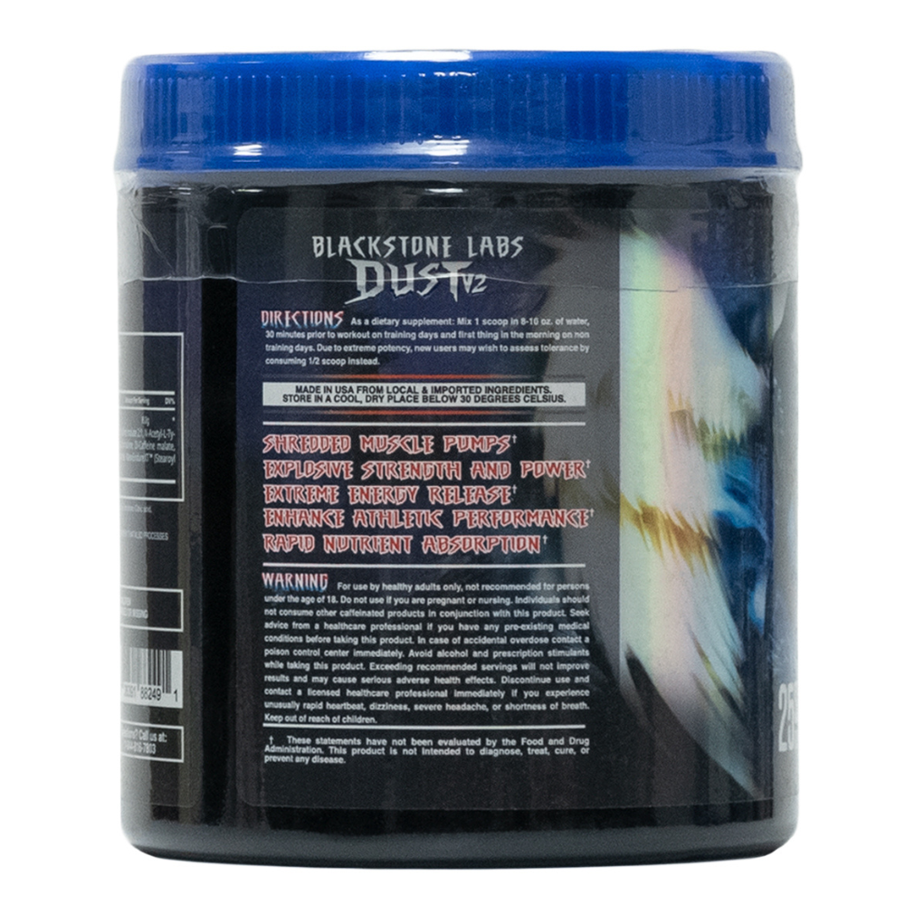 Blackstone Labs: Dust V2 Extreme Pre-Workout Formula Black Lemonade 25 Servings