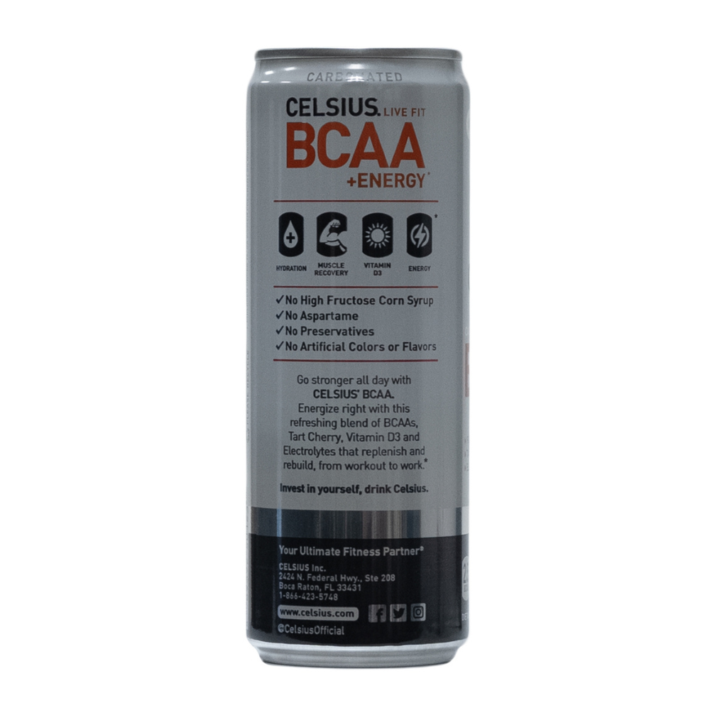 Celsius: Bcaa +Energy Blood Orange Lemonade 12 Pack