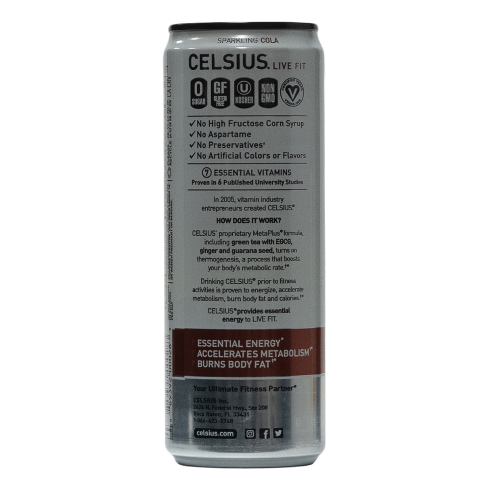 Celsius: Sparkling Cola 12 Pack