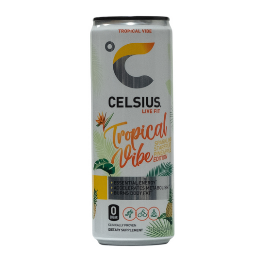 Celsius: Tropical Vibe Sparkling Starfruit Pineapple Edition 12 Pack