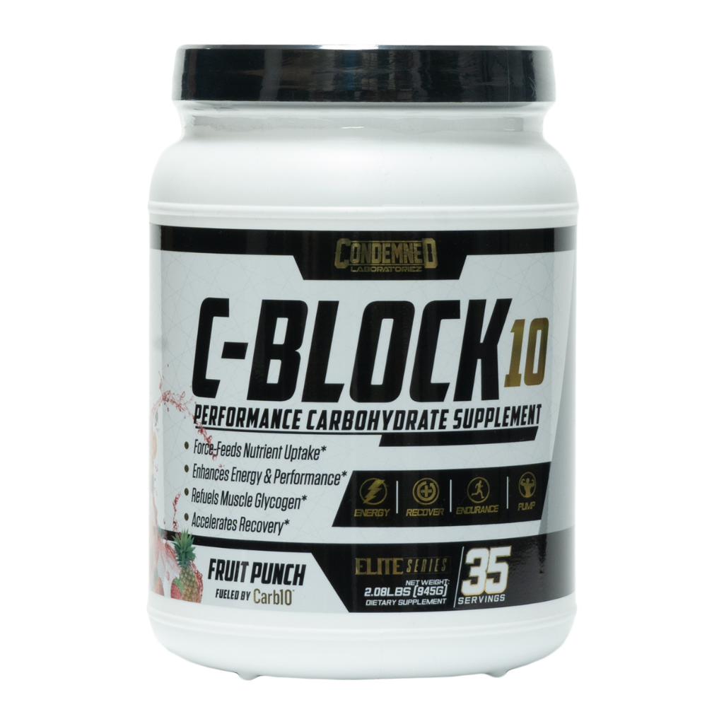 Condemned Laboratoriez: C-Block10 Performance Carbohydrate Supplement Fruit Punch 35 Servings
