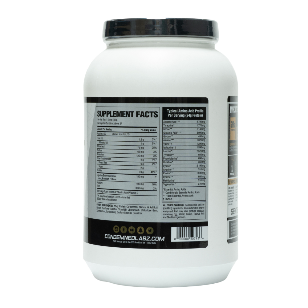 Condemned Laboratoriez: Commissary Whey Protein Vanilla 27 Servings