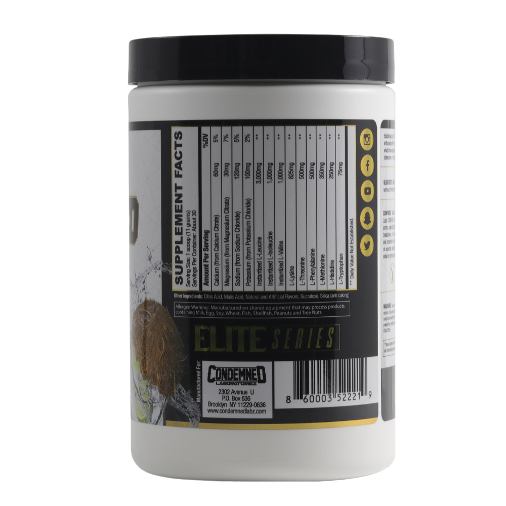 Condemned Laboratoriez: Confined Eaa/Bcaa Cocunut Lime 30 Servings