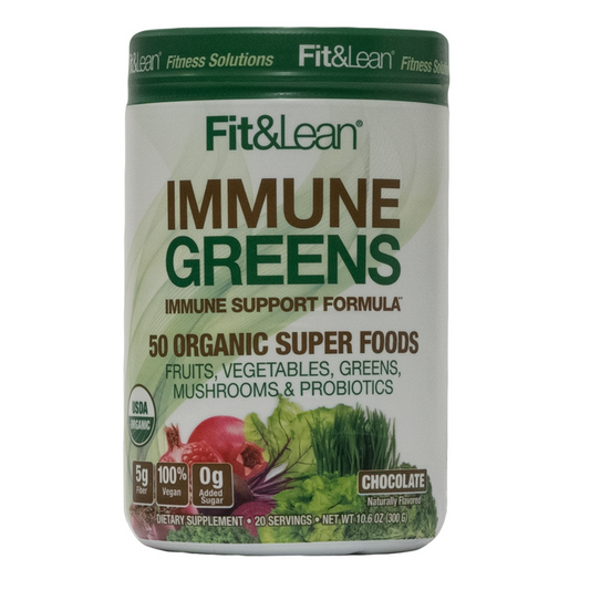 Fit&Lean: Immune Greens Immune Support Formula Chocolate 20 Servings