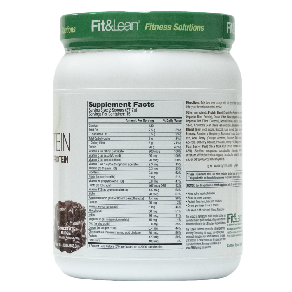 Fit&Lean: Plant Protein Chocolate Fudge 15 Servings