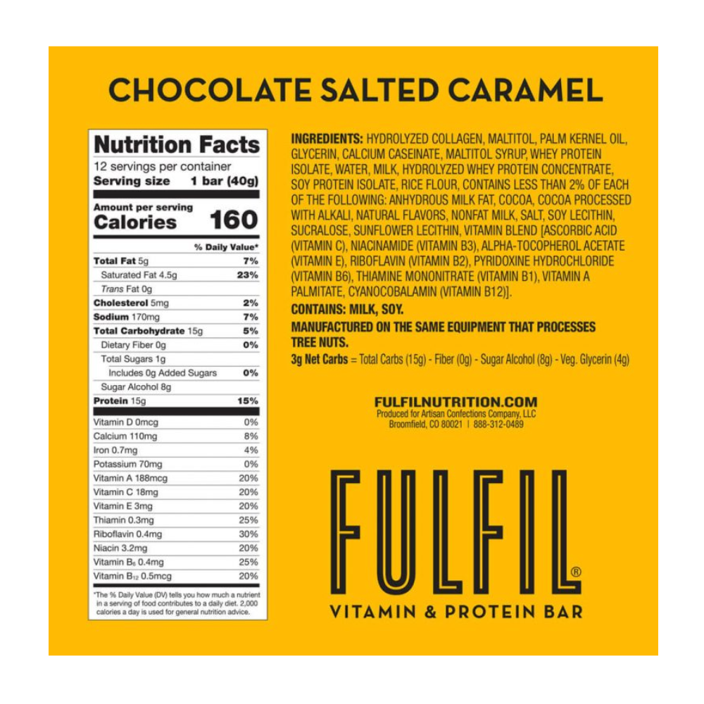 Fulfil - Chocolate Salted Caramel 12 Pack