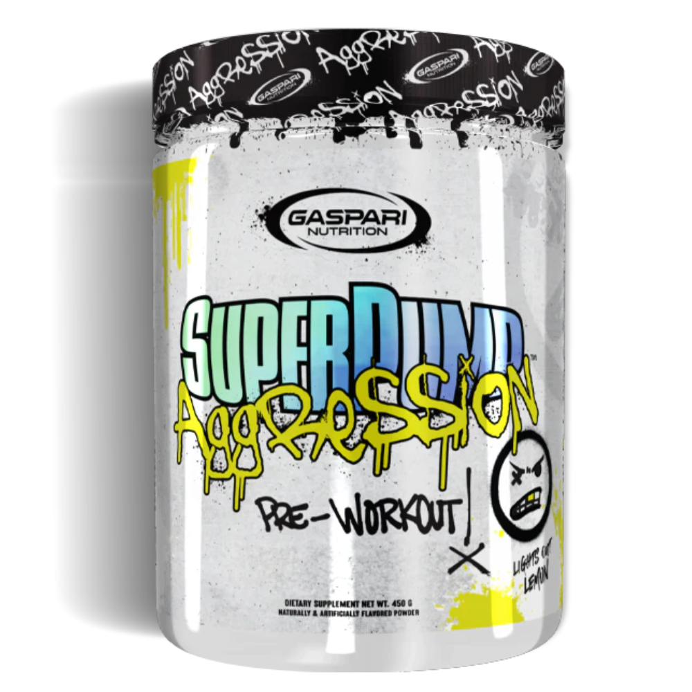 Gaspari Nutrition: Superpump Aggression Pre-Workout Lights Out Lemon 25 Servings