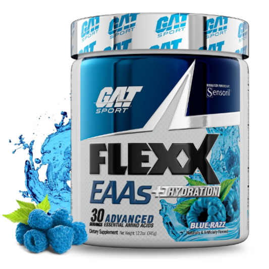 Gat Sport: Flexx Eaas +Hydration Blue Razz 30 Servings