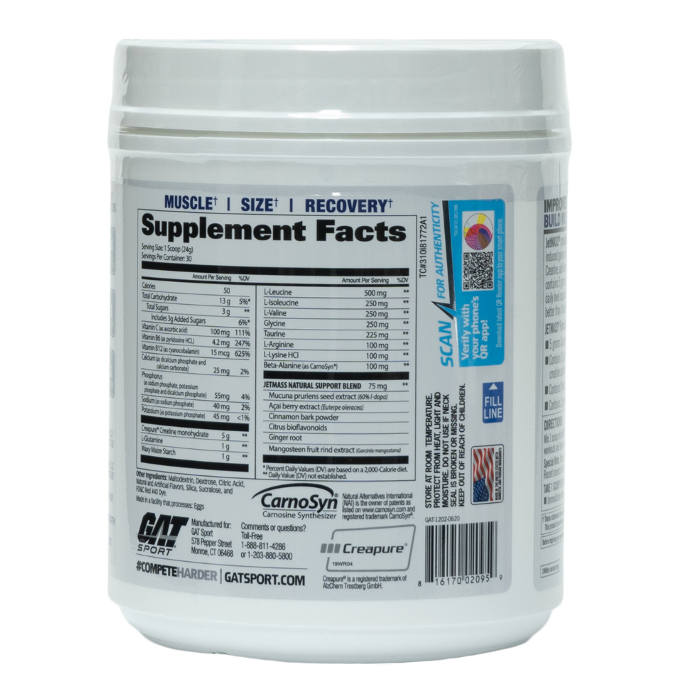 Gat Sport: Jetmass Fast-Acting Volumizing Creatine System Tropical Ice 30 Servings