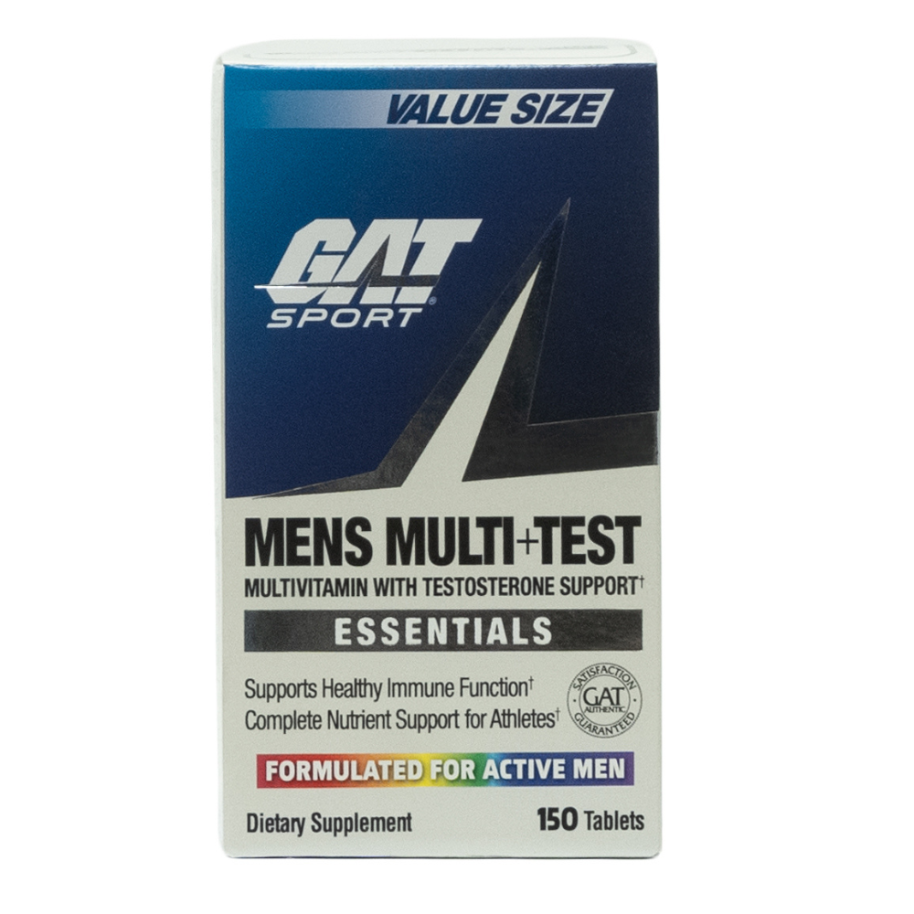 Gat Sport: Mens Multi+Test Multivitamin With Testosterone Support Essentials 150 Tablets
