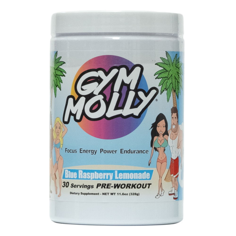 Gym Molly: Pre-Workout Blue Raspberry Lemonade 30 Servings