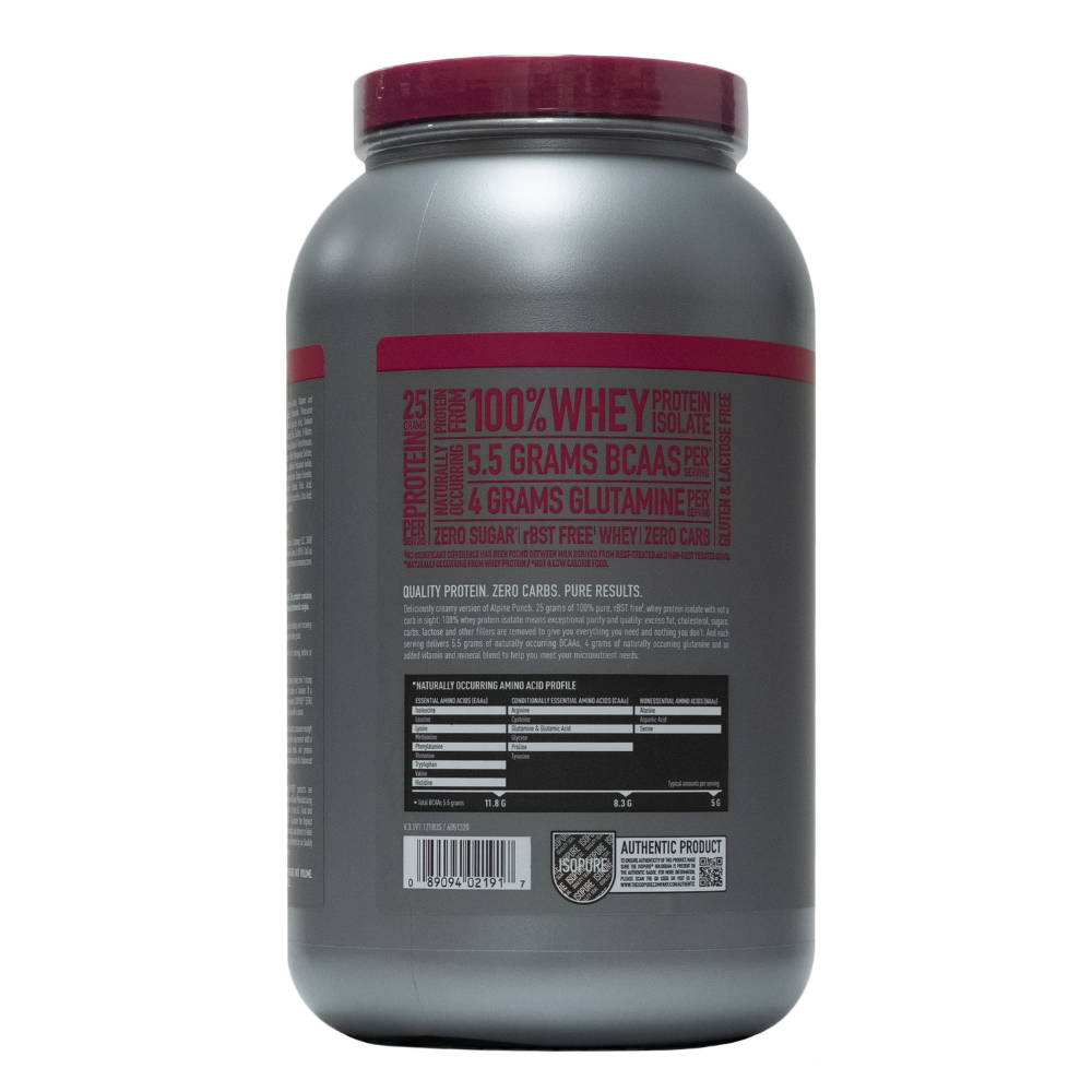 Isopure: Protein Powder Zero Carb Alpine Punch 42 Servings