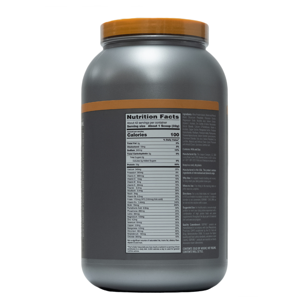Isopure: Zero Carb Protein Powder Vanilla Salted Caramel 42 Servings