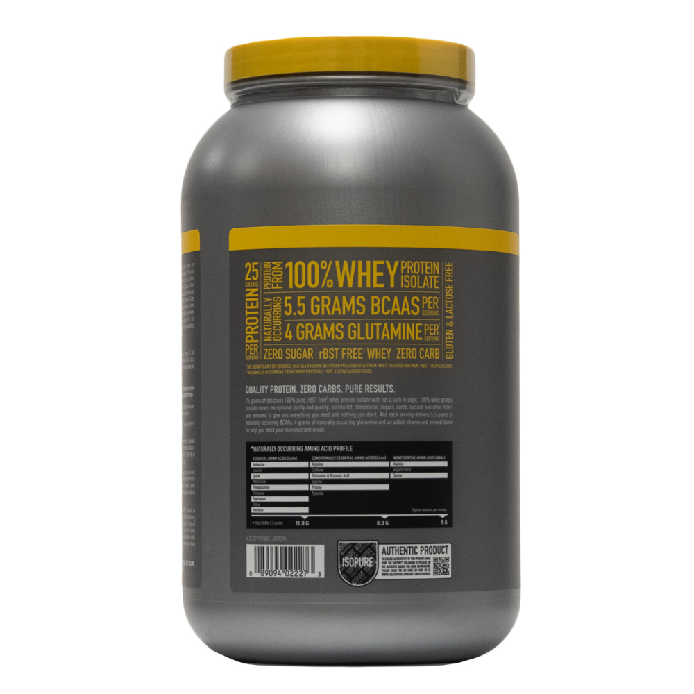 Isopure: Zero Carb Protein Protein Powder Banana Cream 44 Servings