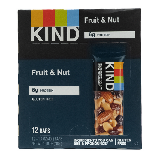 Kind: Fruit & Nut Bar 12 Servings