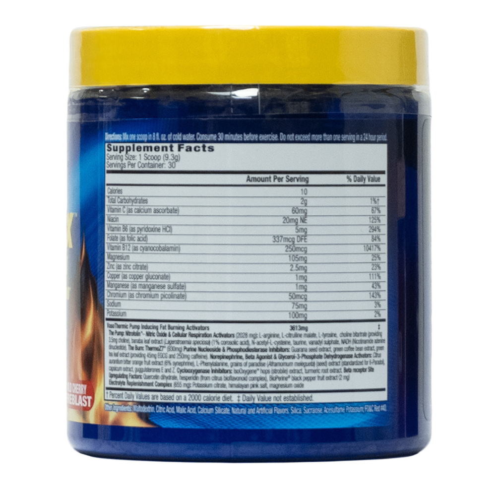 MHP: Anadrox Pump & Burn Wild Cherry Fireblast 30 Servings