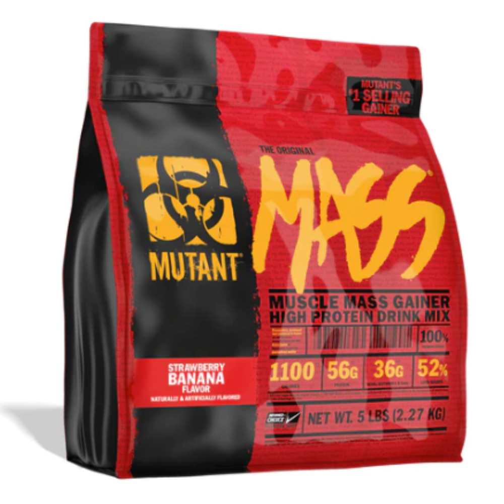 Mutant: The Original Mass Muscle Mass Gainer Strawberry Banana Flavor 16 Servings