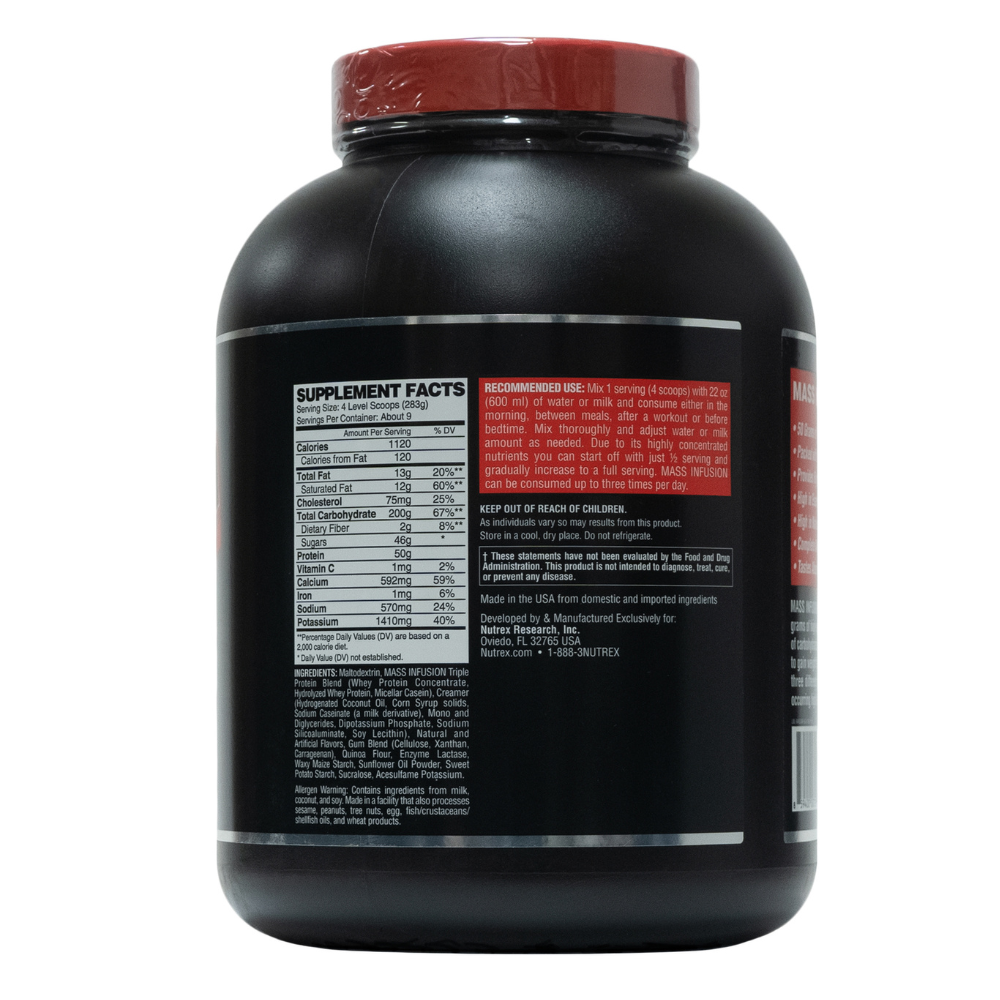 Nutrex Research: Mass Infusion Vanilla 9 Servings