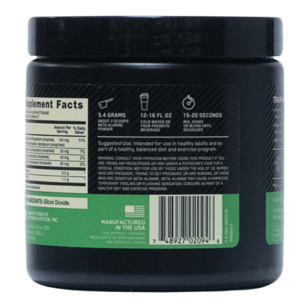 On: Beta Alanine Powder Unflavored 37 Servings