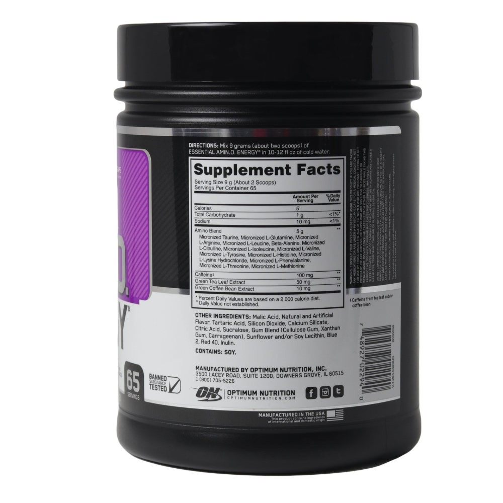 On: Essential Amino Energy Concord Grape 65 Servings
