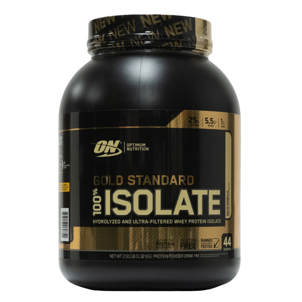 On: Gold Standard 100% Isolate Rich Vanilla 44 Servings