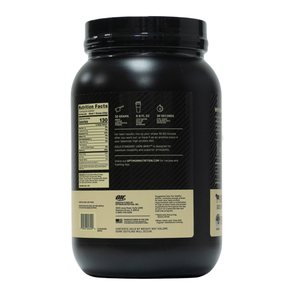 On: Gold Standard 100% Whey Protein Powder Chocolate 27 Servings