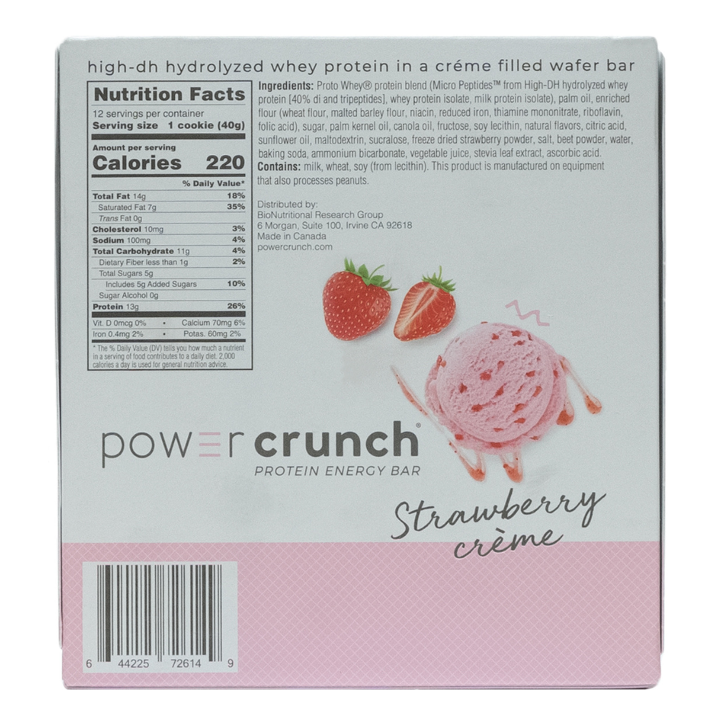 Powercrunch: Protein Energy Bar Strawberry Creme 12 Servings