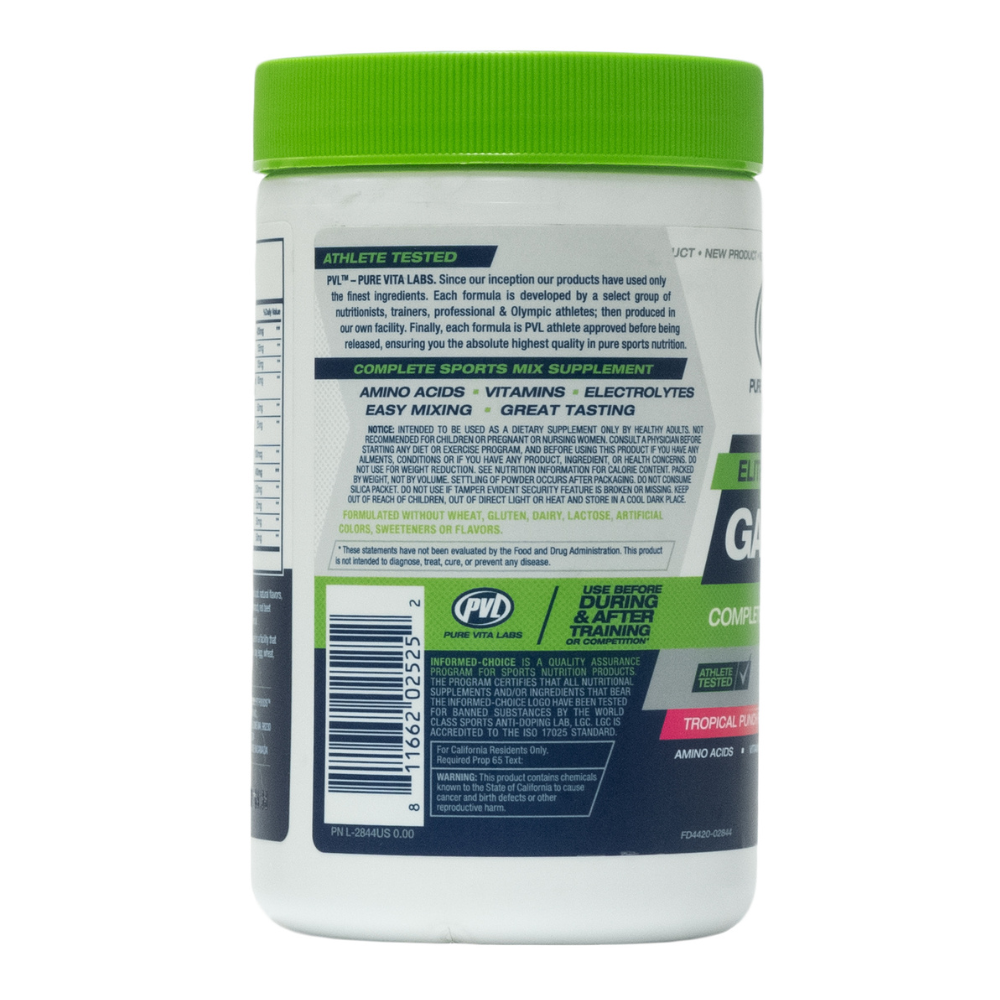 Pure Vita Labs: Elite Performance Game-Ade Tropical Punch Flavor 60 Servings