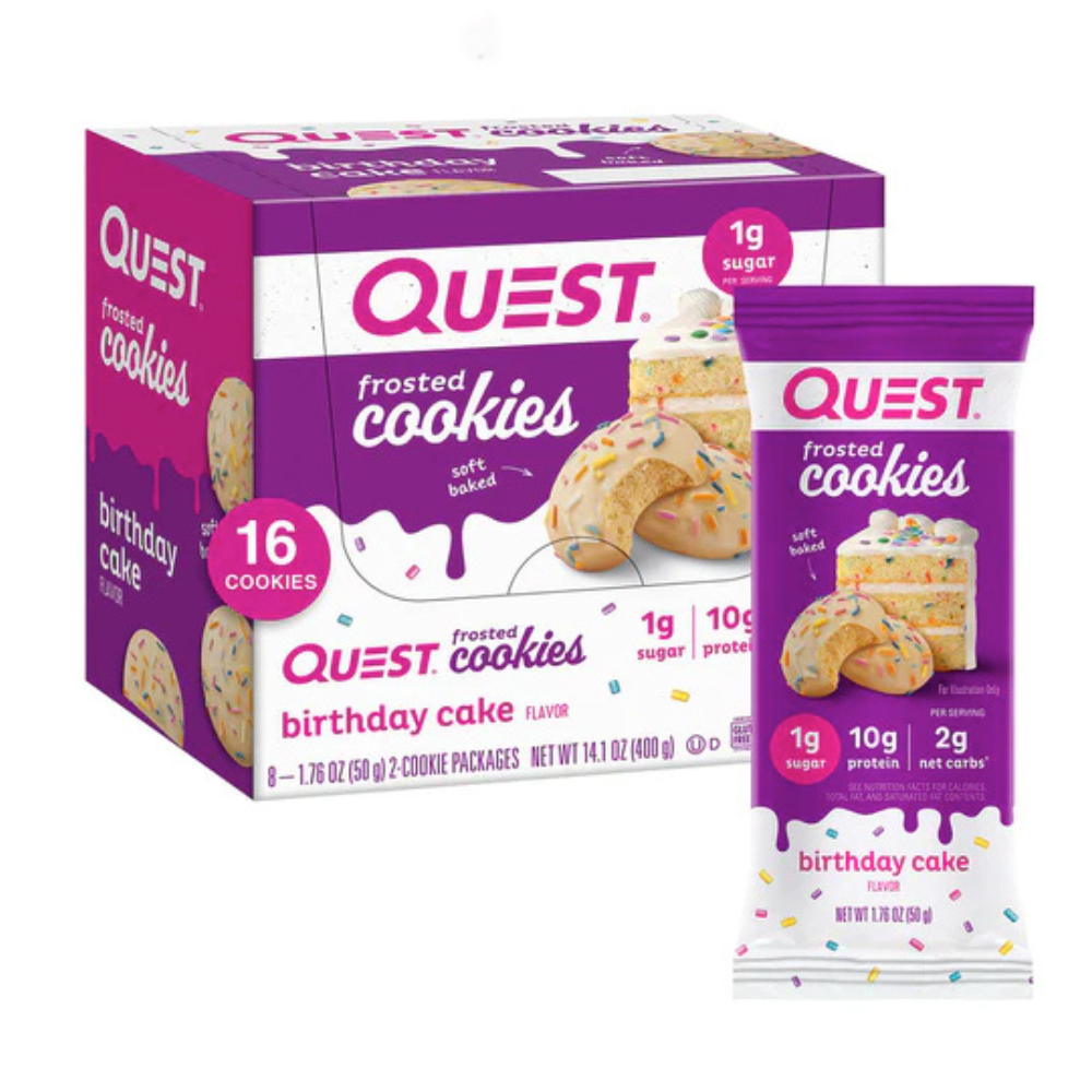 Quest - Frosted Cookies Birthday Cake 8 Pack