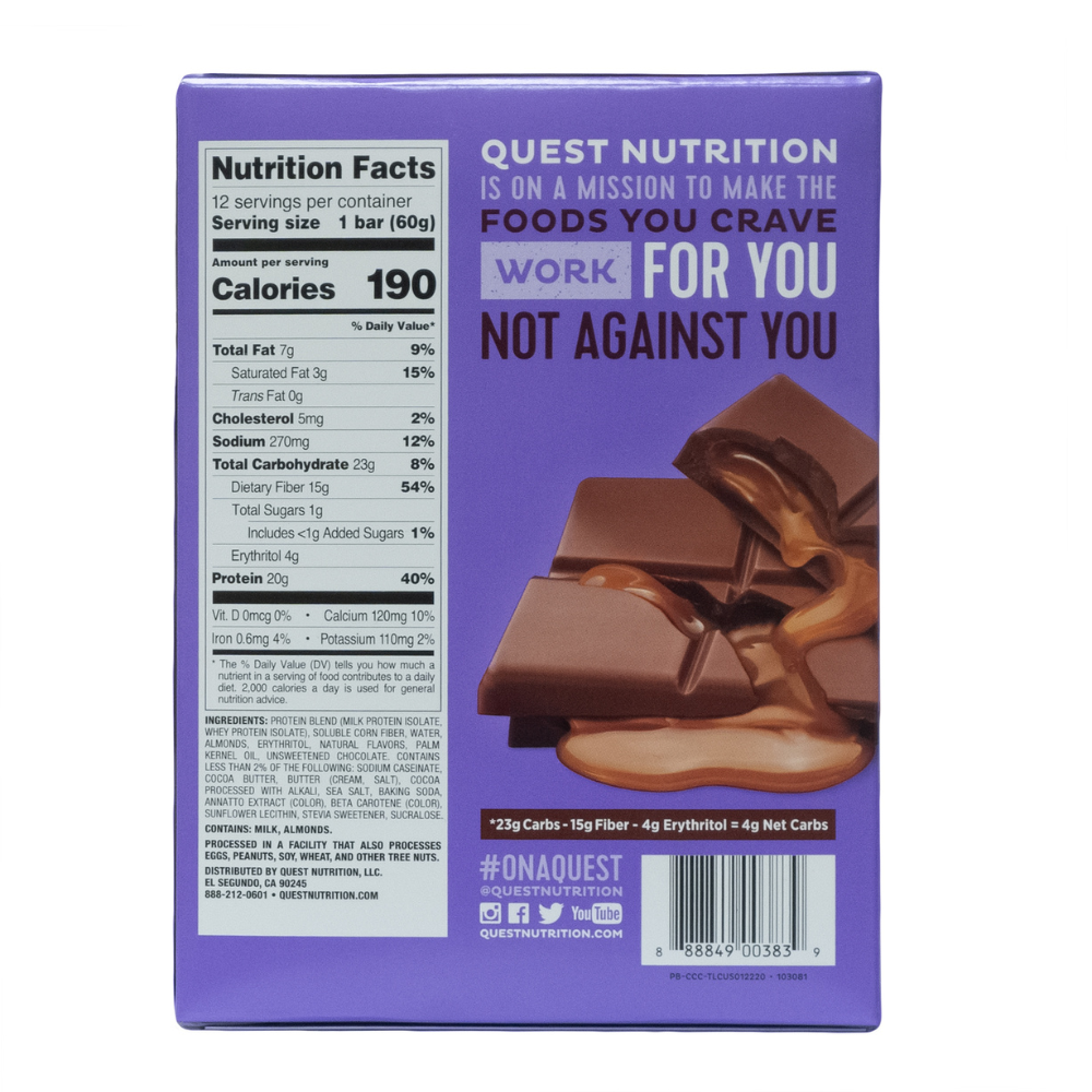 Quest: Caramel Chocolate Chunk 12 Servings