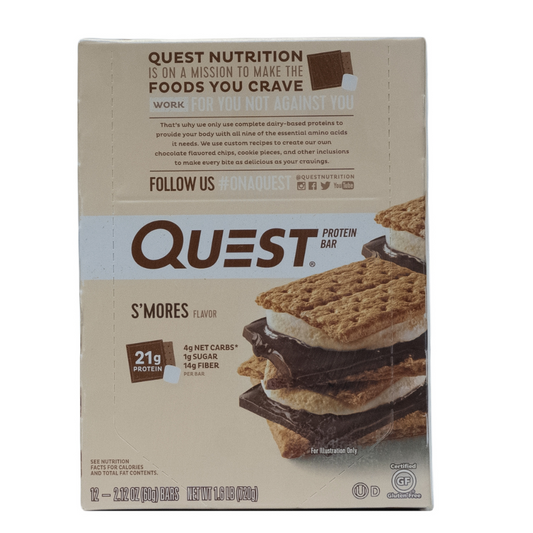Quest: Protein Bar S'Mores Flavor 12 Servings