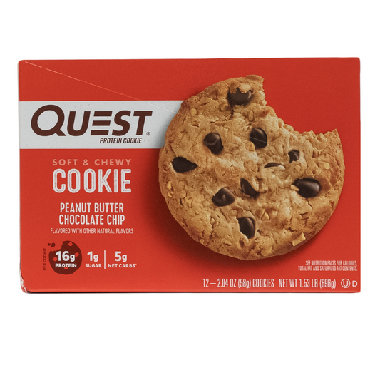 Quest: Protein Cookie Peanut Butter Chocolate Chip 12 Servings