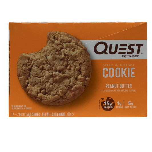 Quest: Protein Cookie Soft & Chewy Cookie Peanut Butter 12 Servings