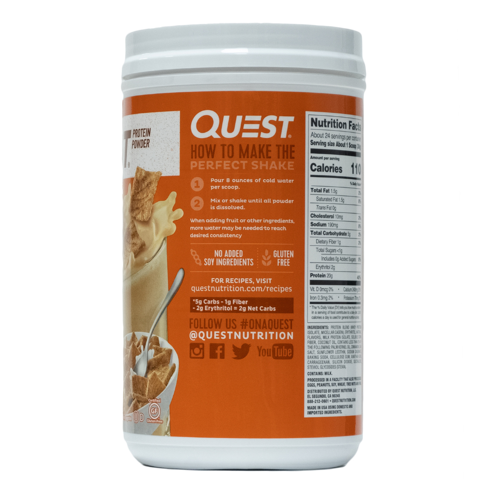 Quest: Protein Powder Cinnamon Crunch 24 Servings