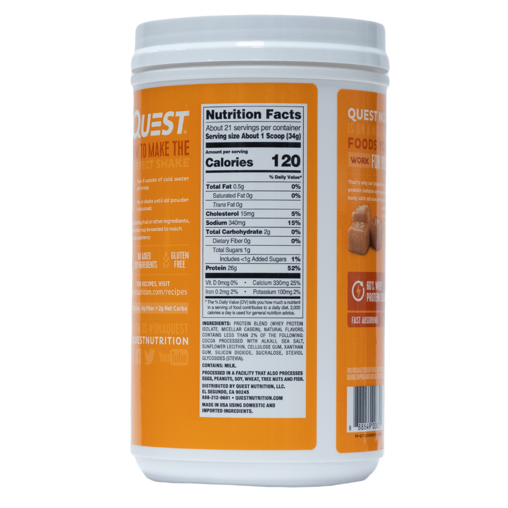 Quest: Protein Powder Salted Caramel 21 Servings