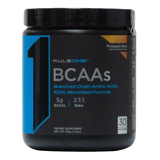 Ruleone: Bcaas Pineapple Blast Branched Chain Amino Acids 100% Micronized Formula 30 Servings