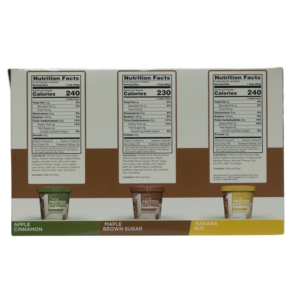 Ruleone: Easy Protein Oatmeal Variety Pack 6 Servings