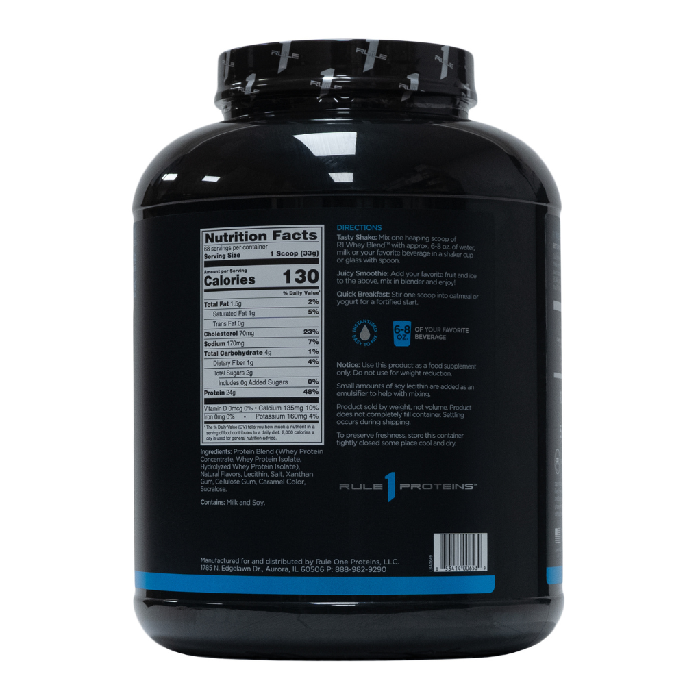 Ruleone: R1 Whey Blend Lightly Salted Caramel 68 Servings
