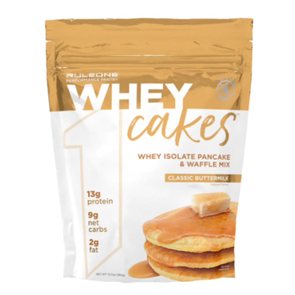 Ruleone: Whey Cakes Whey Isolate Pancake & Waffle Mix Classic Buttermilk Natural Flavors 12 Servings