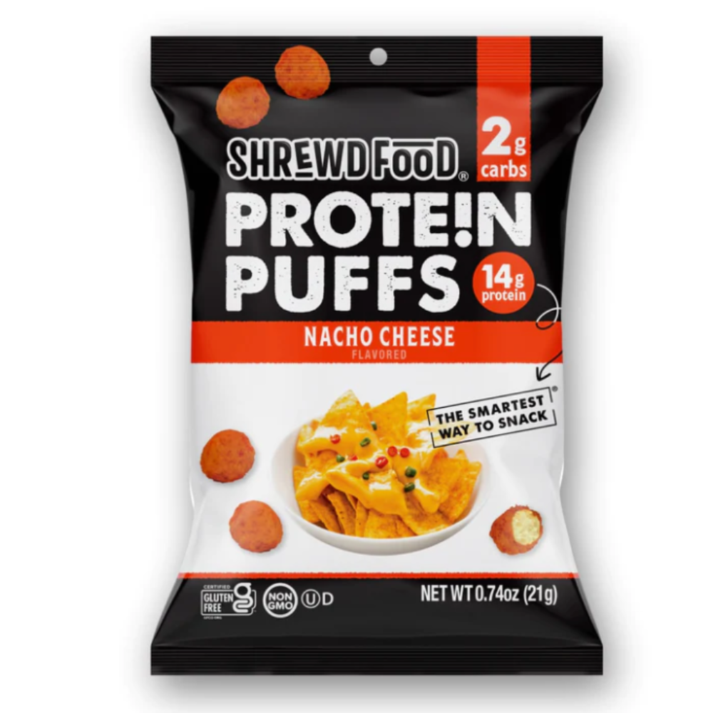 Shrewd - Protein Puffs Nacho Cheese 8 Pack