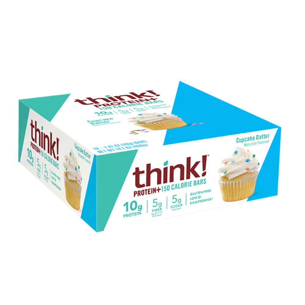 Think!: Protein+ 150 Calorie Bars Cupcake Batter 10 Servings