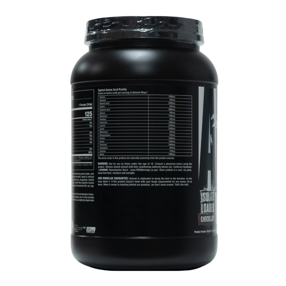 Universal: Animal Whey Isolate Loaded Chocolate 27 Servings