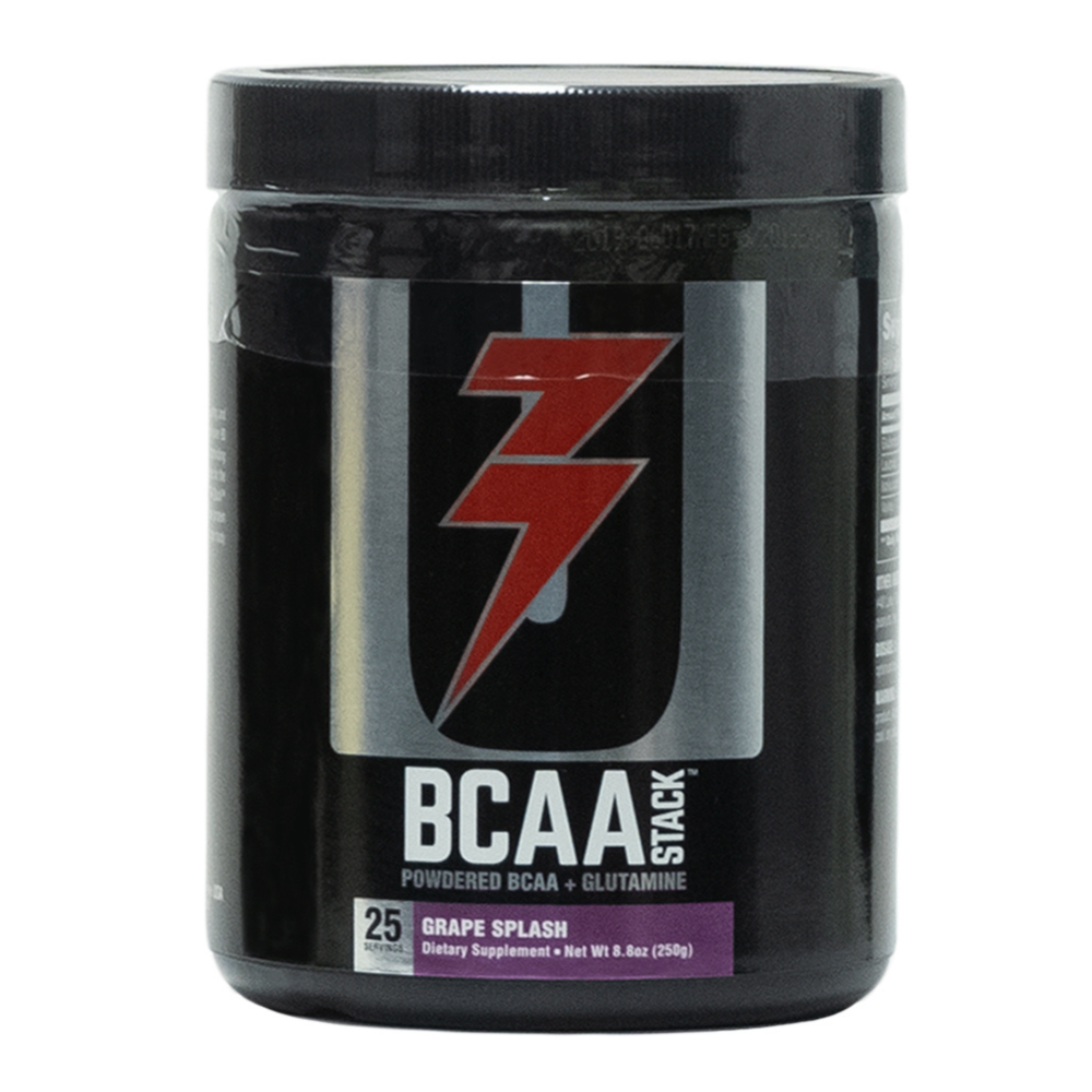 Universal: Bcaa Stack Powdered Bcaa + Glutamine Grape Splash 100 Servings