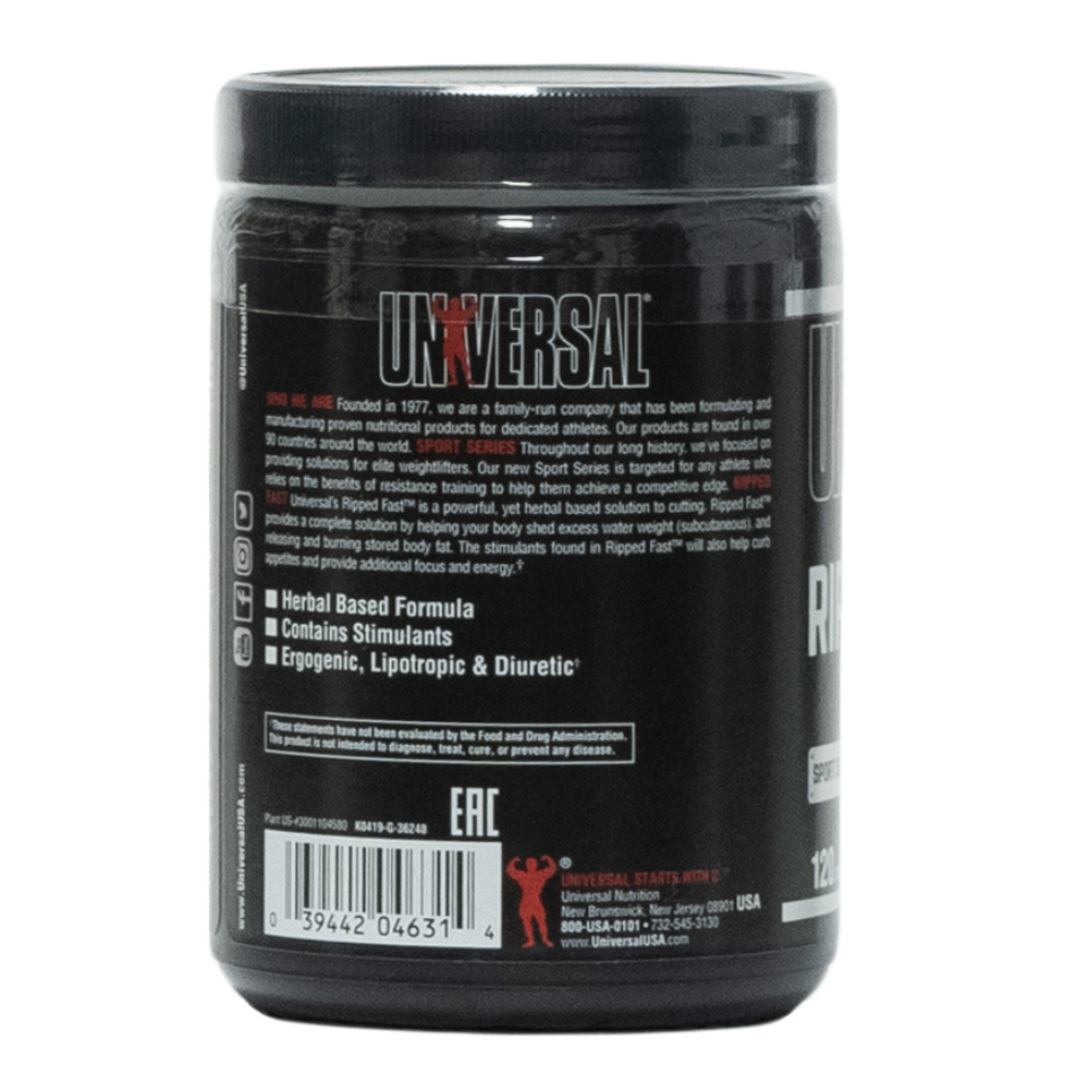 Universal: Ripped Fast Sport Series 120 Capsules